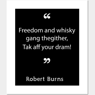 Robert Burns on Whisky Posters and Art